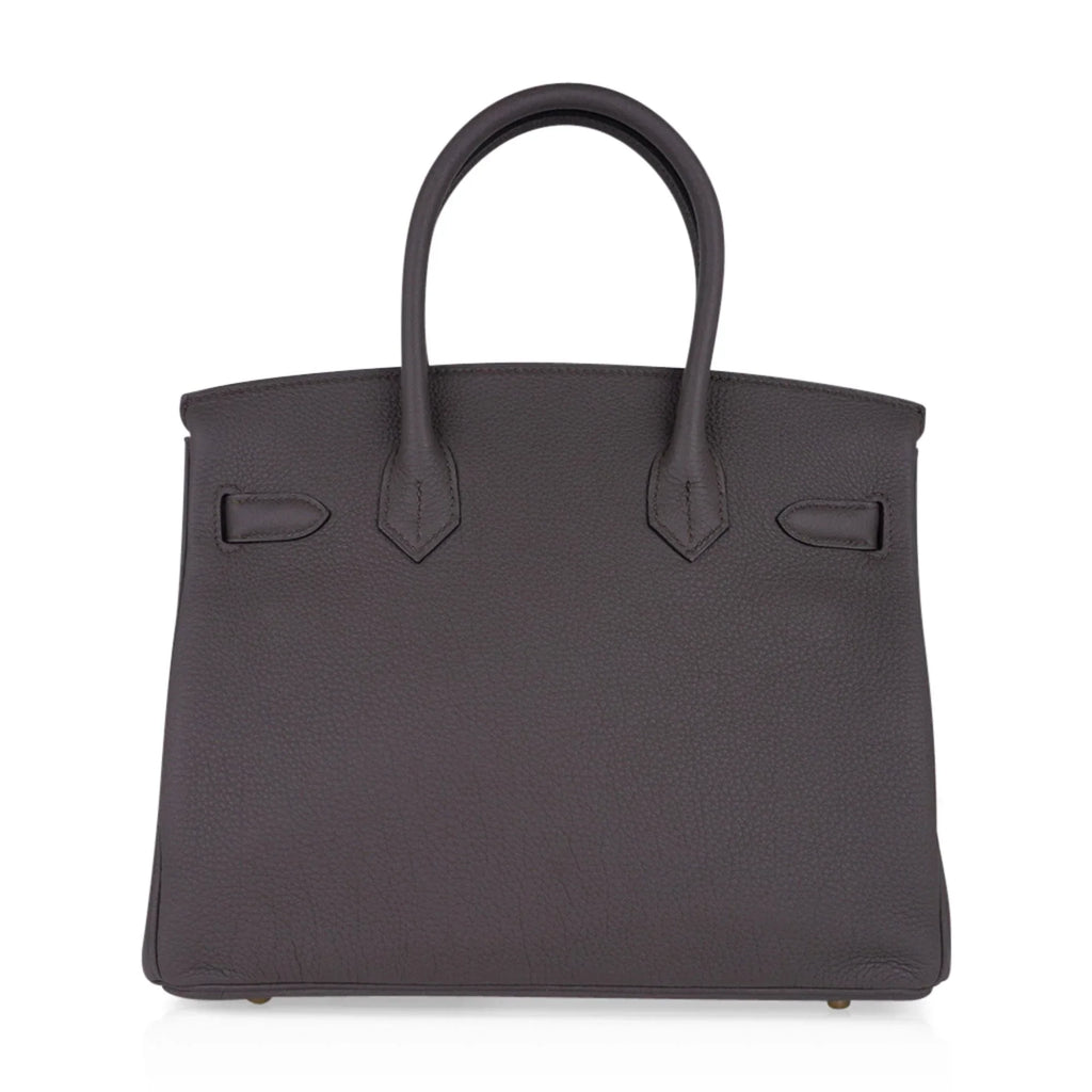 Birkin 30 Bag Etain Gray Coveted Gold Hardware Togo