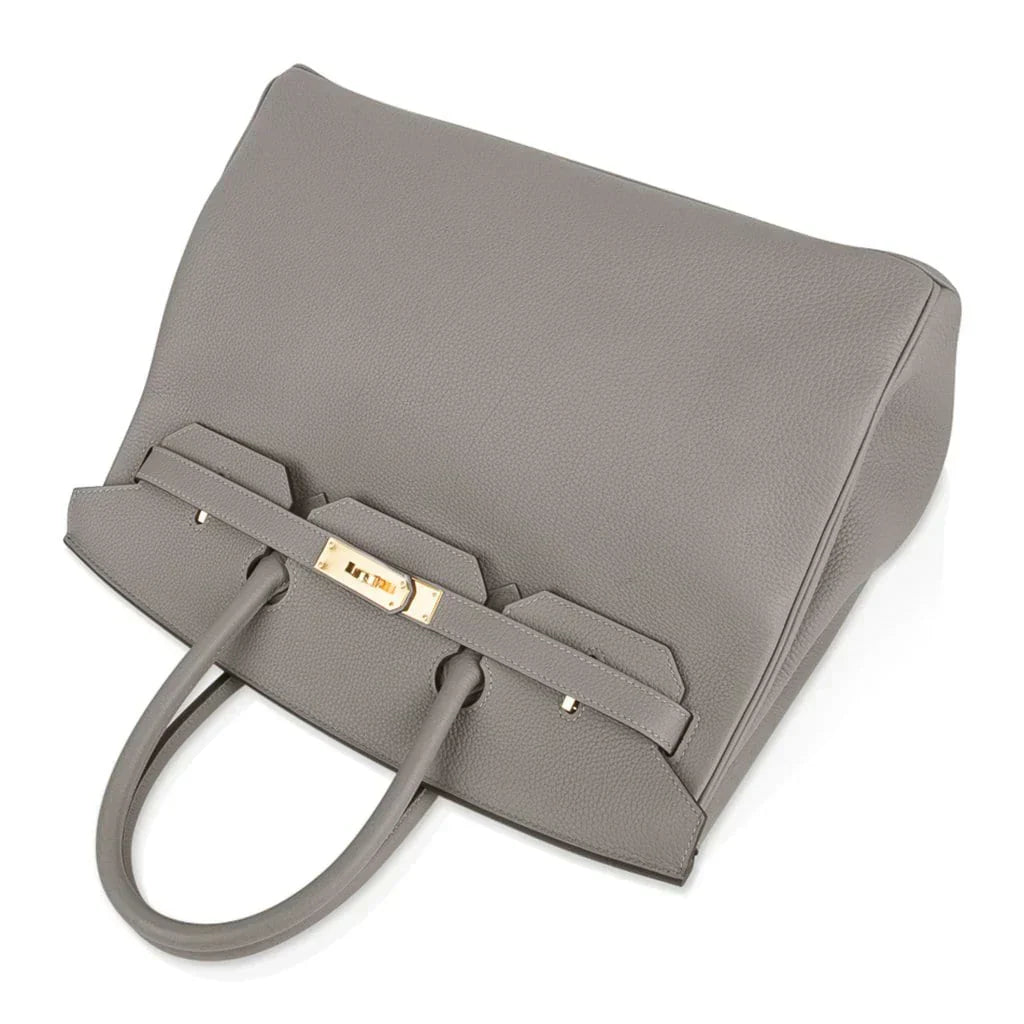 Birkin 35 Bag Gris Asphalte Togo Gold Hardware