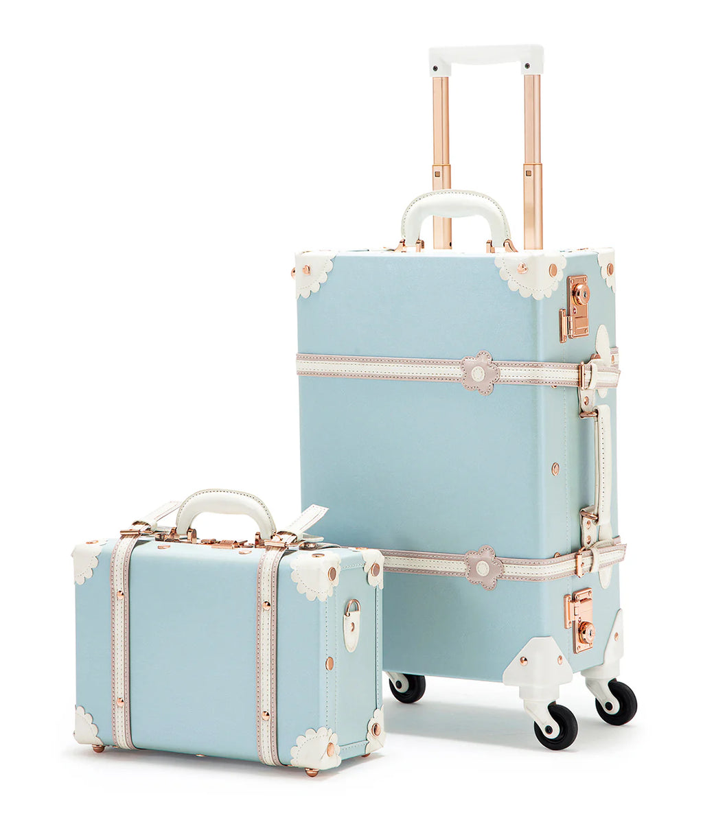 Retro Style Wheeled Suitcase