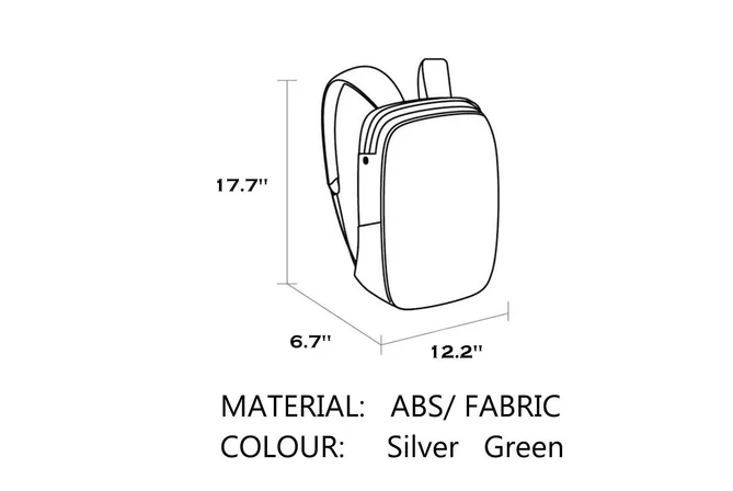 Travel Backpack Hard Shell Laptop Bag