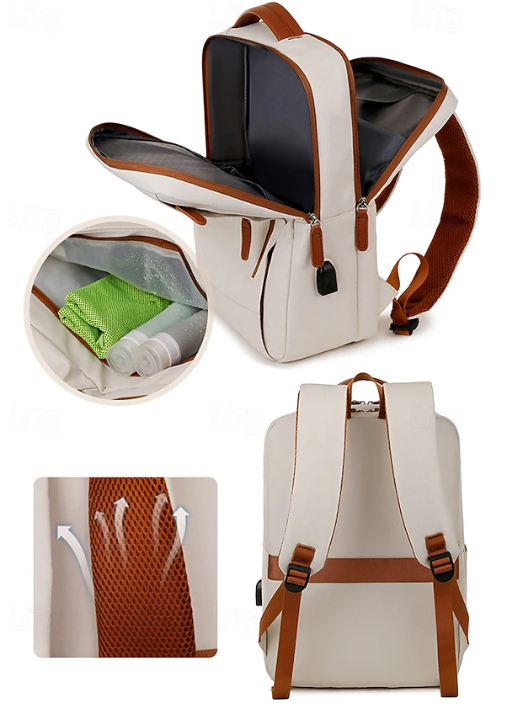 Women's Laptop Backpack with USB Charging Port