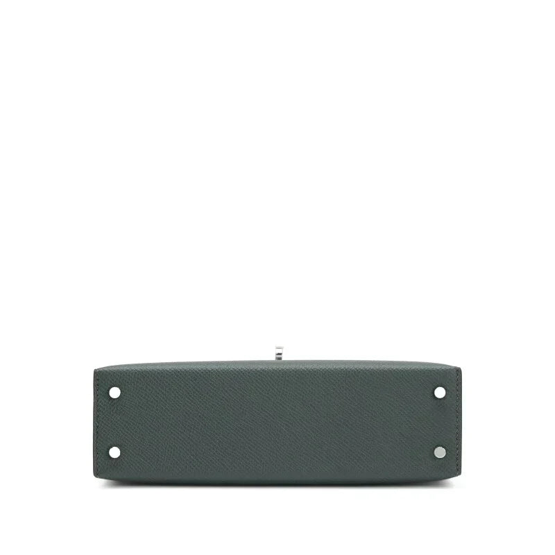 Kelly 20 II Vert Amande and Black Epsom Mini Palladium Hardware