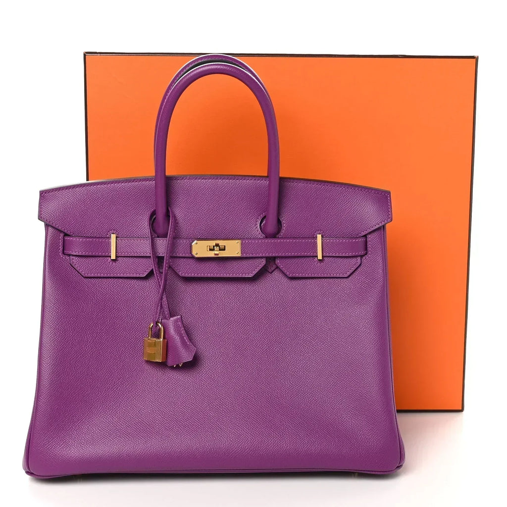Birkin bag made of extremely Epsom Birkin 35 Anemone