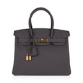 Birkin 30 Bag Etain Gray Coveted Gold Hardware Togo