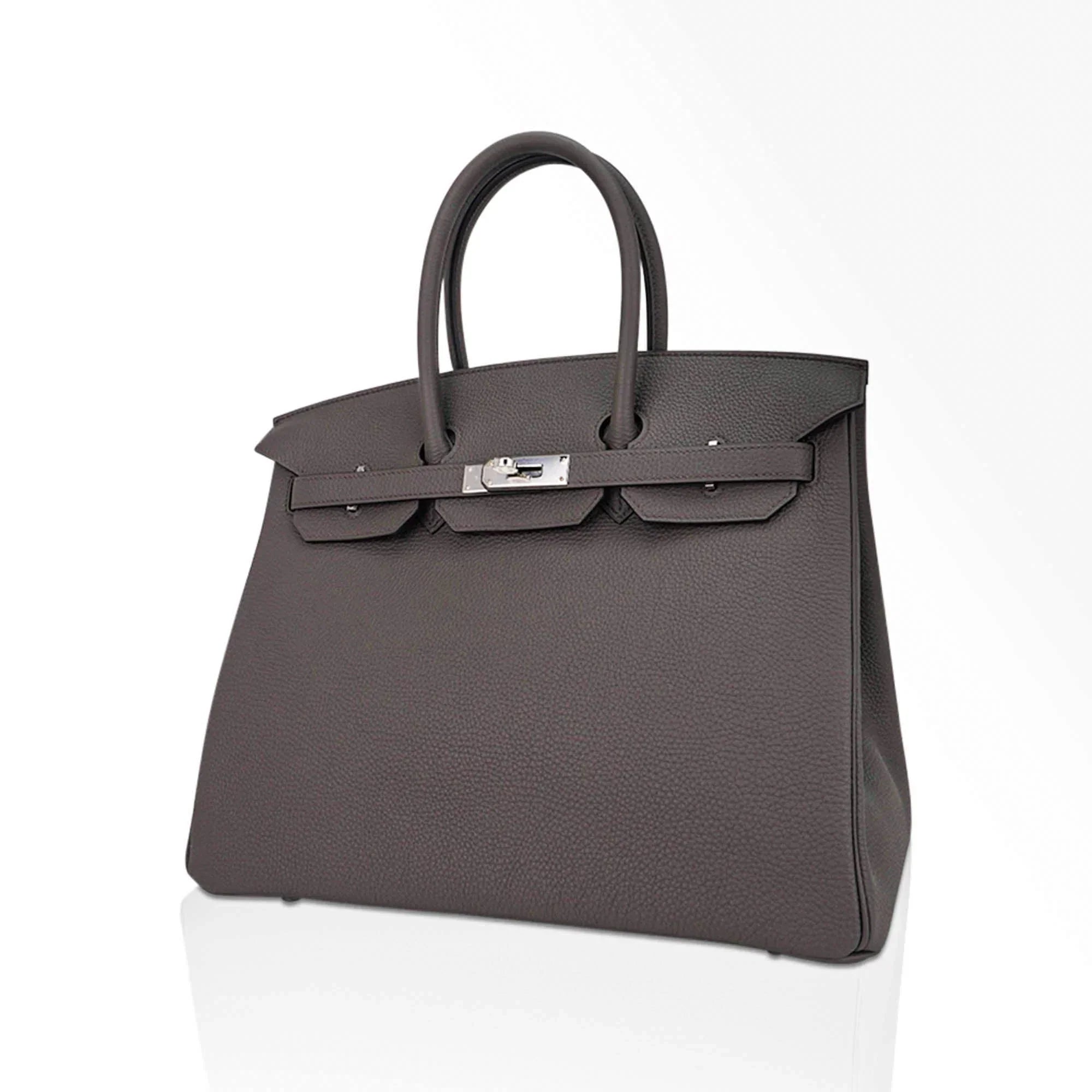 Birkin 35 Bag Etain Togo Leather with Palladium Hardware