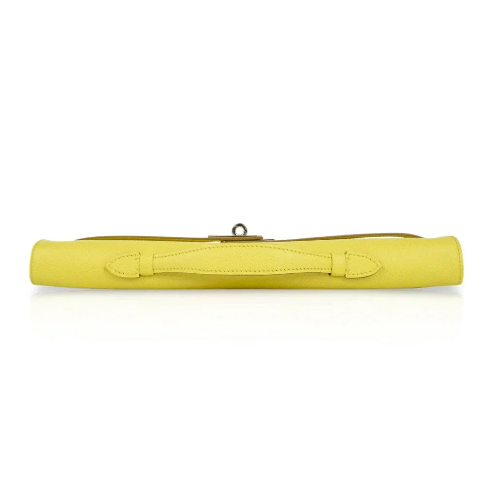 Kelly Cut Bag Clutch Souffre Rare to Find Epsom Leather