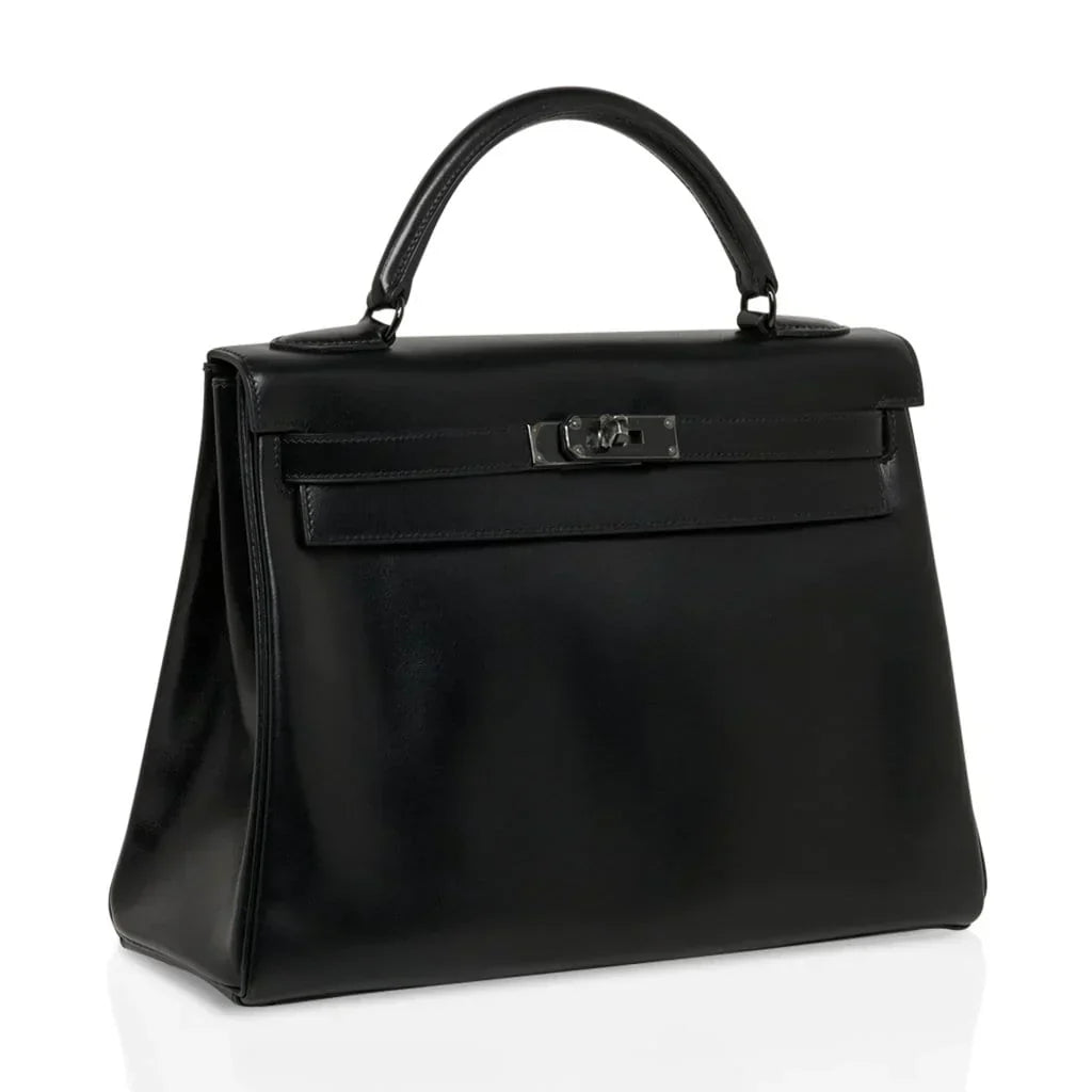 Kelly 32 So Black Bag Box Leather Limited Edition