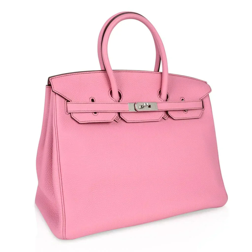 Birkin 35 Bag rare 5P Pink Togo Palladium Hardware